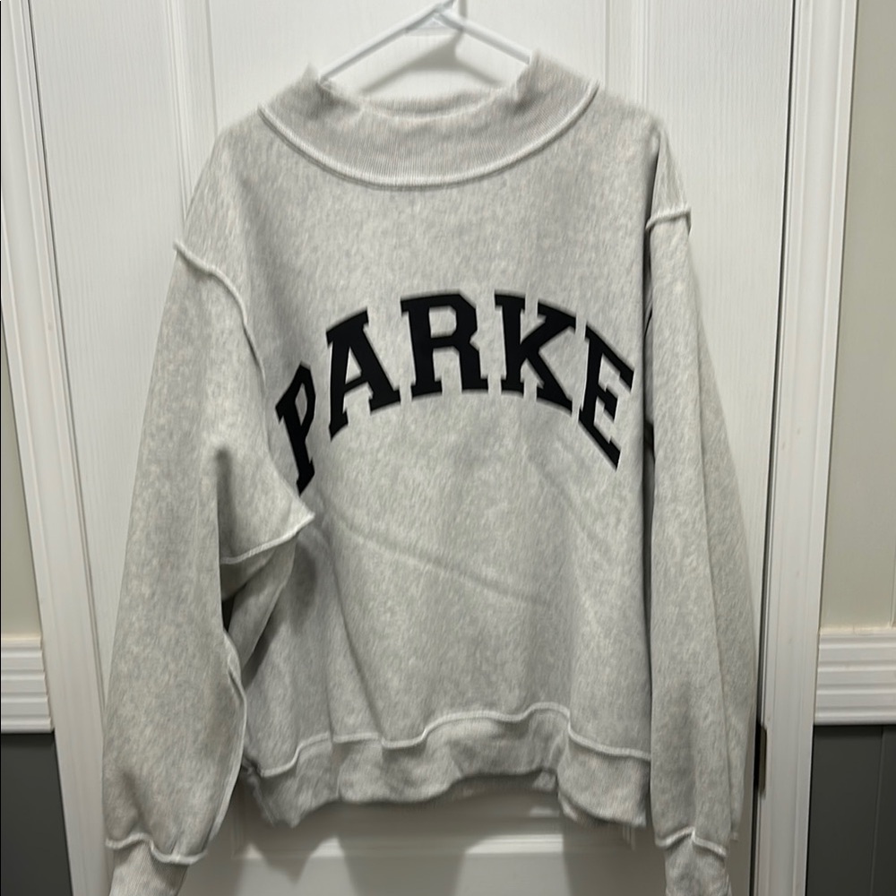 Parke X Set reversible mock neck crew